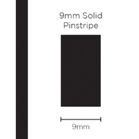 Pinstripe Solid Black 9mm x 10m