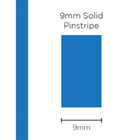 Pinstripe Solid Medium Blue 9mm x 10m
