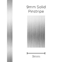 Pinstripe Solid Silver 9mm x 10m