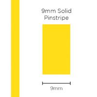 Pinstripe Solid Yellow 9mm x 10m