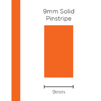 Pinstripe Solid Orange 9mm x 10m