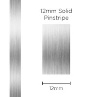Pinstripe Solid Silver 12mm x 10m
