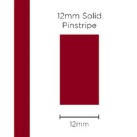 Pinstripe Solid Burgundy 12mm x 10m