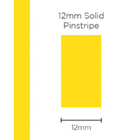 Pinstripe Solid Yellow 12mm x 10m