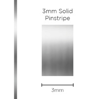 Pinstripe Solid Chrome Mylar 3mm x 10m