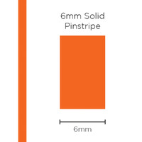 Pinstripe Solid Orange 6mm x 10m
