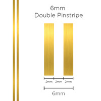 Pinstripe Double Gold 6mm x 10m
