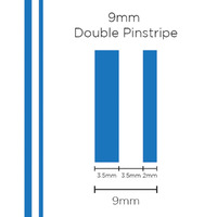 Pinstripe Double Medium Blue 9mm x 10m