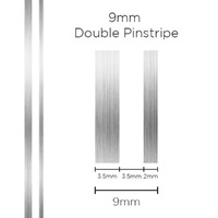 Pinstripe Double Silver 9mm x 10m