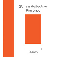 Pinstripe Reflective Orange 20mm x 1m