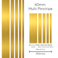 Pinstripe Multi Gold 40mm x 10m