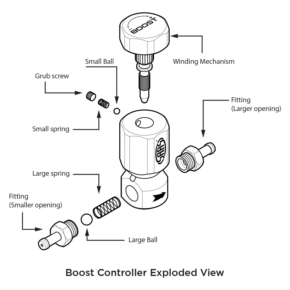 Boost Controller Adjustable Polished
