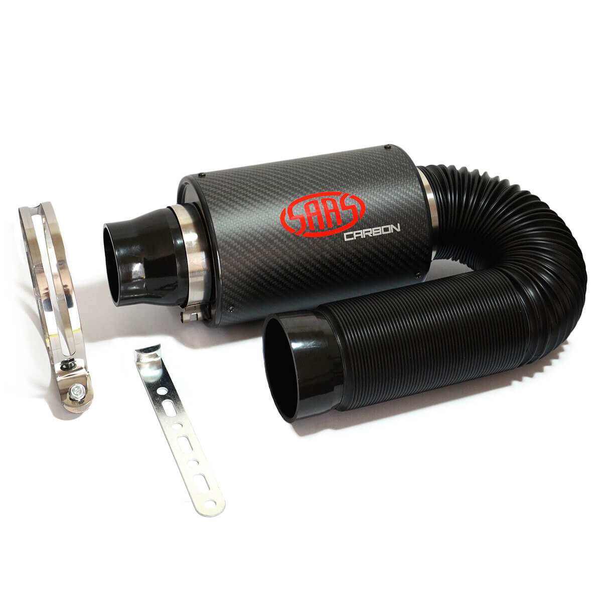 Carbon Matt Cold Air Box Filter Kit 76mm Inlet/Outlet