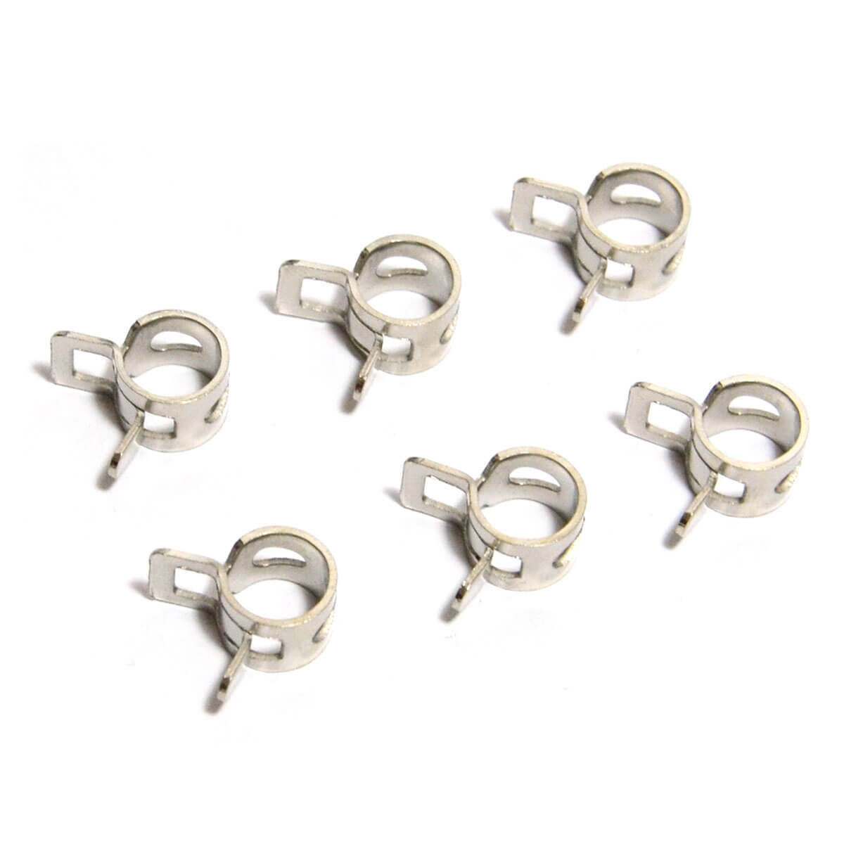 Hose Clamps Spring Size 4 suits 4mm (5/32") hose Pack of 6