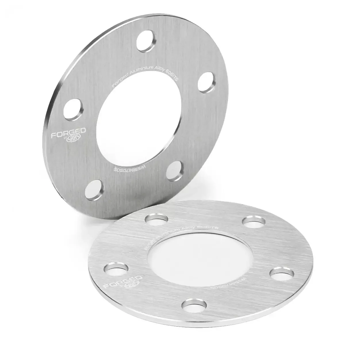 Set Of 4 - 2.0" Thick Forged Aluminum Wheel Spacers - 5x115 Bolt Pattern, 70.3mm Hub, 12x1.5 Studs