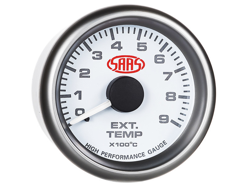 Exhaust Temp Gauge 0°-900° 52mm White Muscle Series