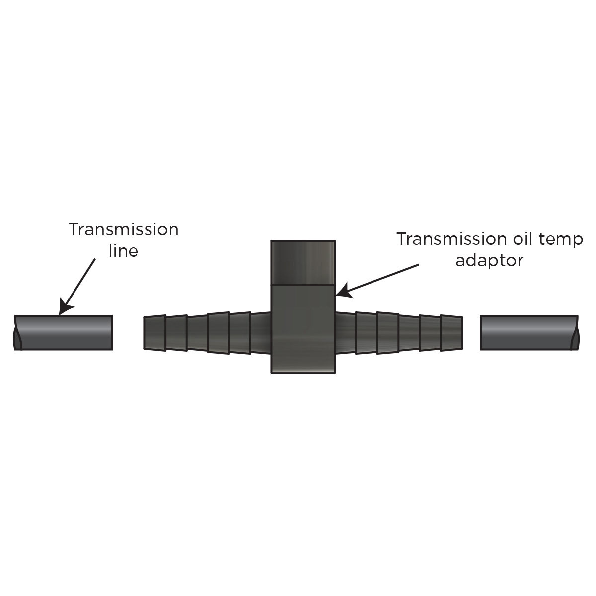 Trans Temp Sender Adaptor suit Rubber Lines