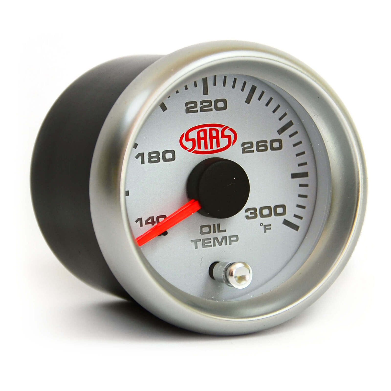 SAAS Oil Temperature Gauge 52mm - White Muscle Series II