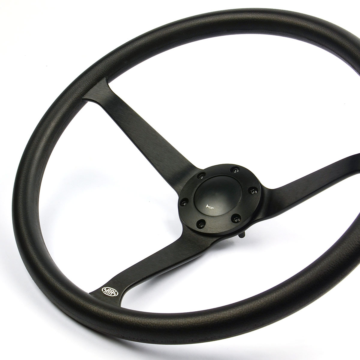 Steering Wheel Poly 15" Classic Deep Dish Black Alloy Solid