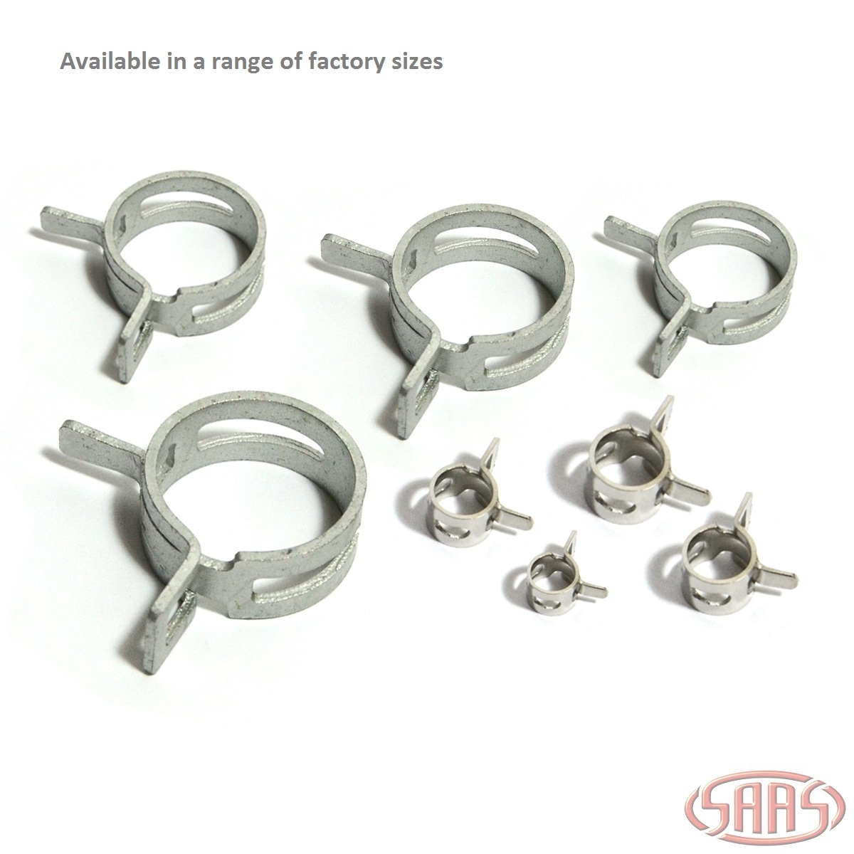 Hose Clamps Spring Size 12 these suit 12mm (1/2") hose Pack of 2