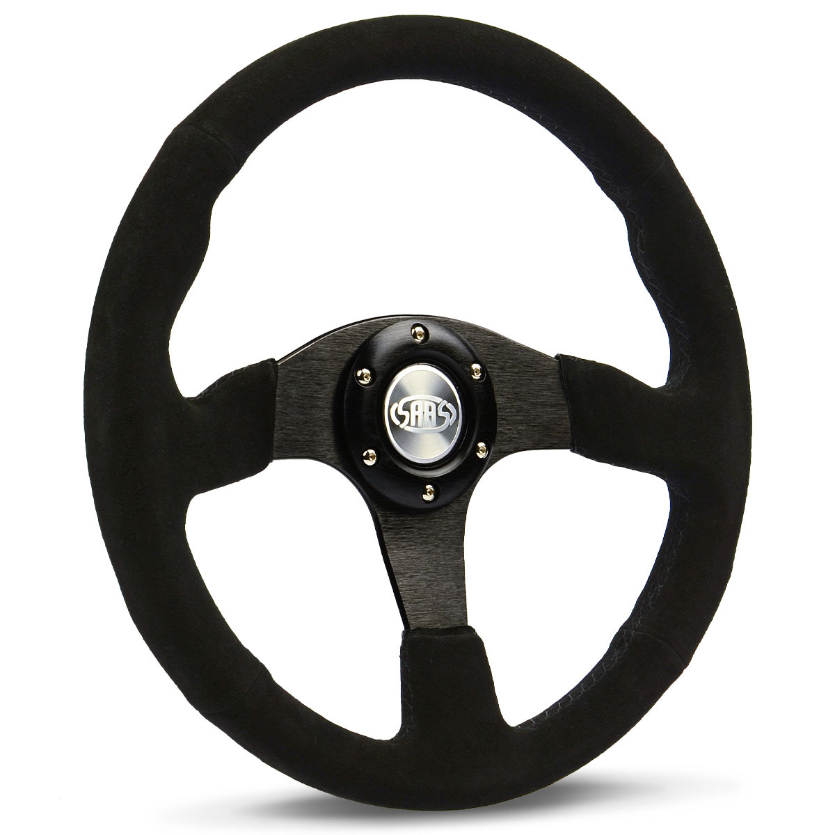 Steering Wheel Suede 14" ADR Black Spoke