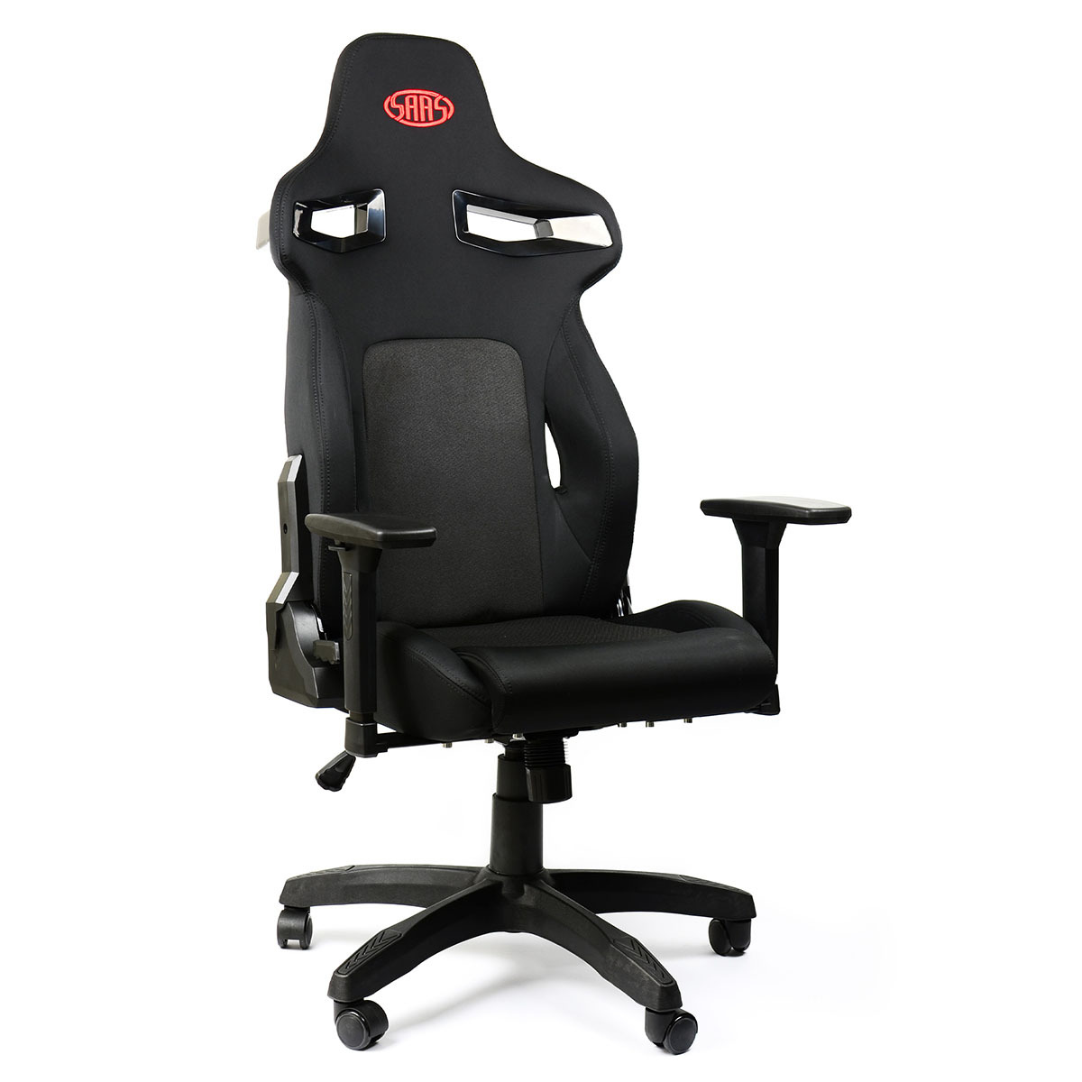 Saas Gaming Office Chair Black With Red Logo Saas Automotive