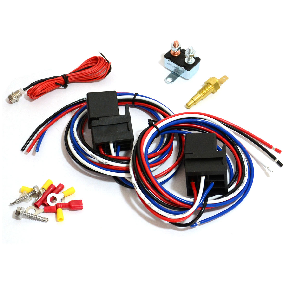 Electric Thermo Dual Fan Controller Kit On 85 C Off 76c Saas Automotive