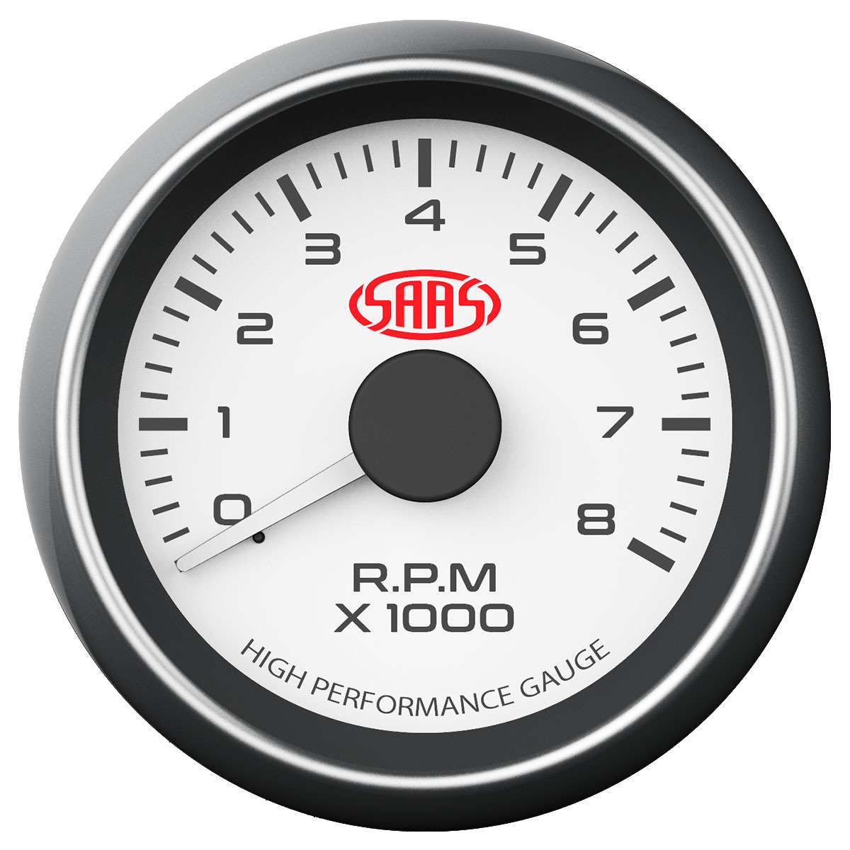 Tachometer 0-8K 52mm White Muscle Series