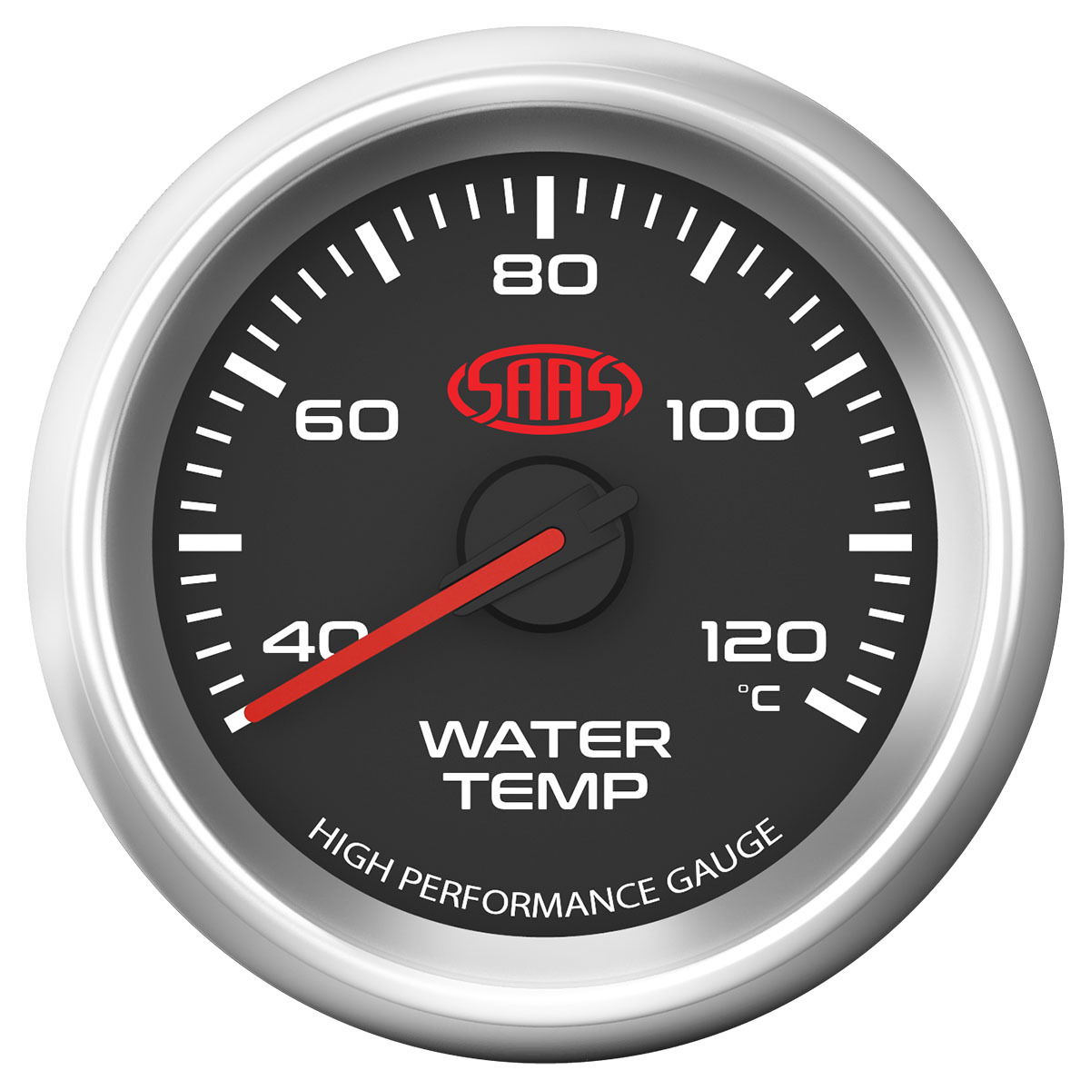 Water Temp Gauge 40°-120° 52mm Black Muscle Series 3