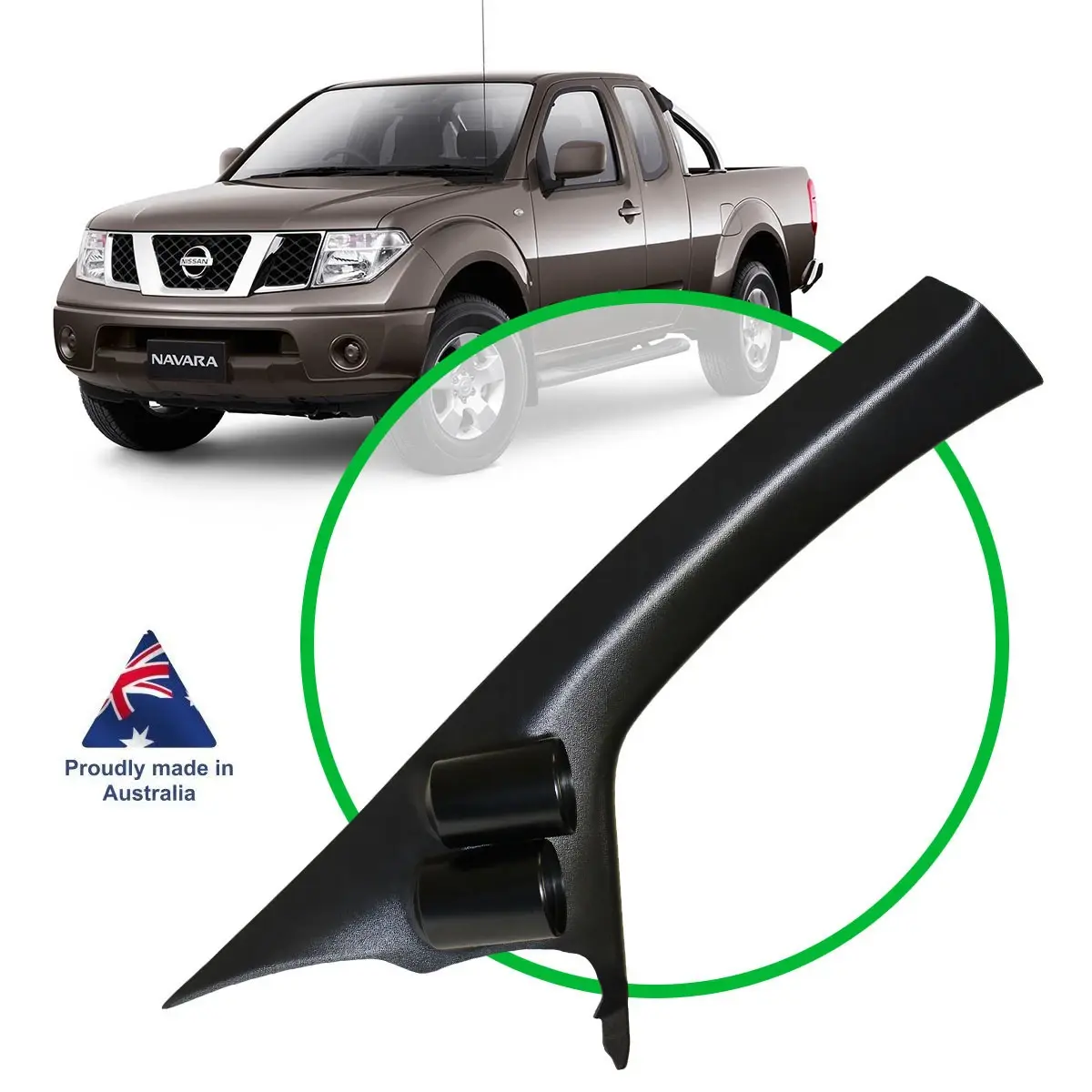 SAAS SGP4101 Twin 2" Gauge Pillar Pod For Nissan Navara D22 (1997-2015)