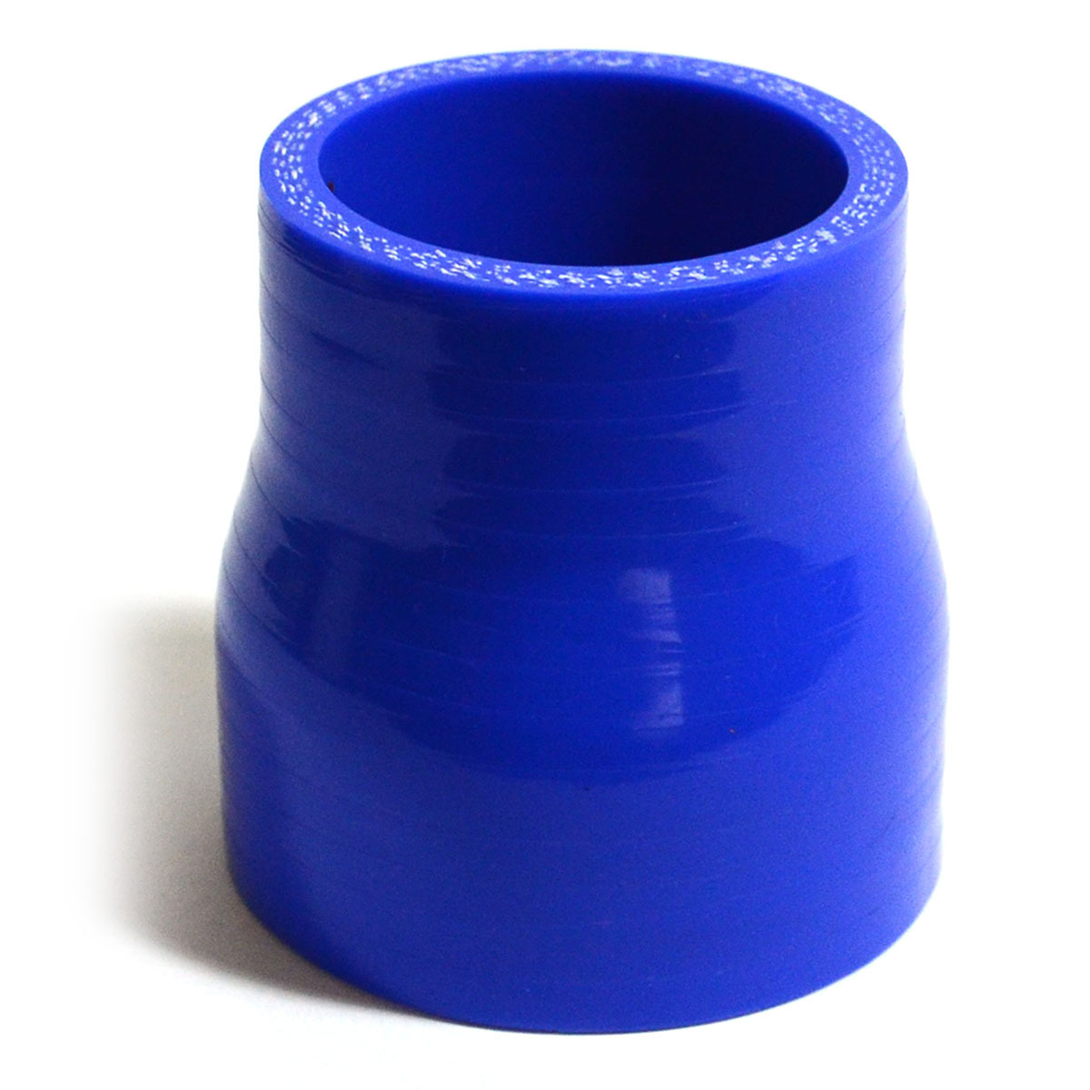 Straight 4 Ply Silicone Reducer 51mm x 57mm x 76mm Blue