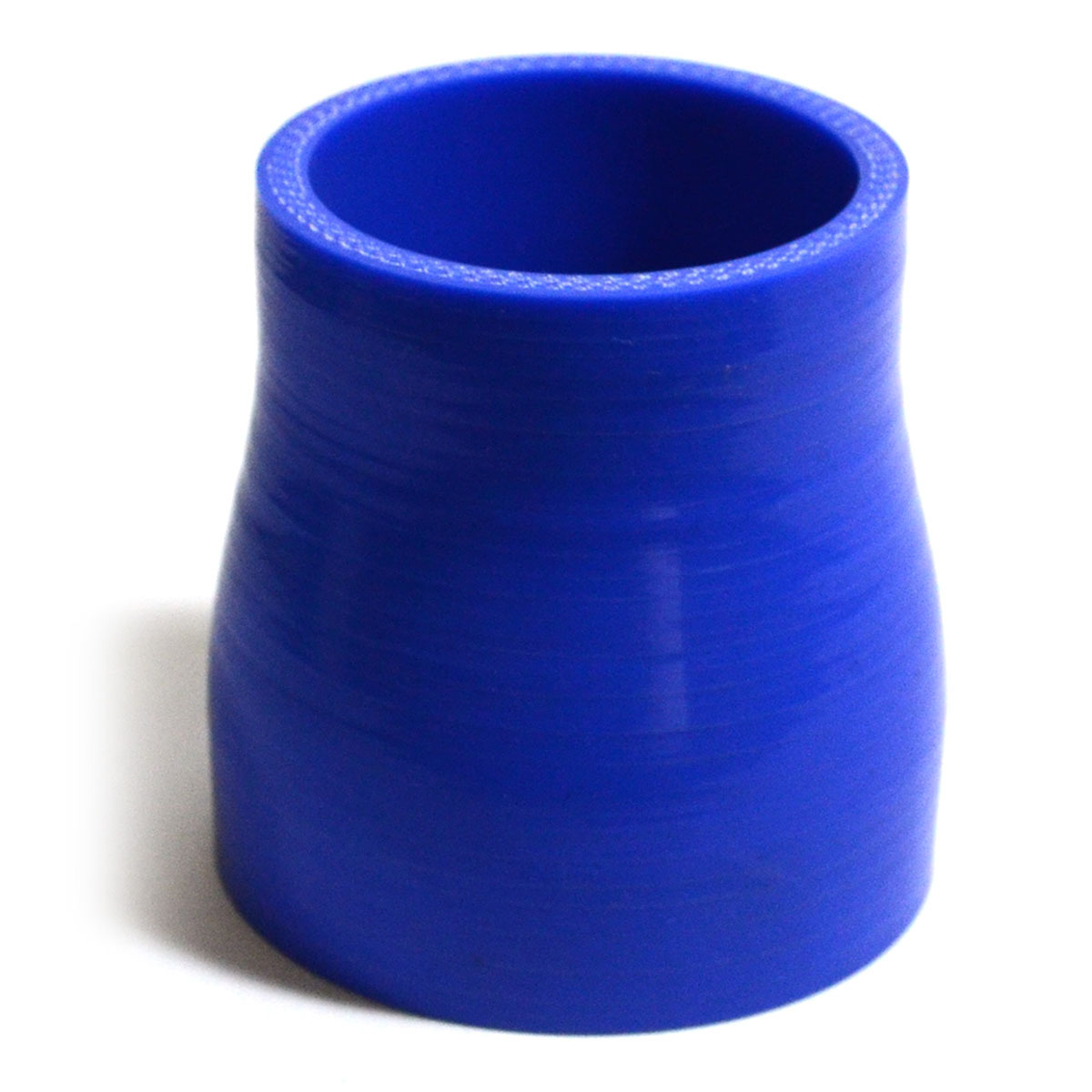 Straight 4 Ply Silicone Reducer 57mm x 63mm x 76mm Blue