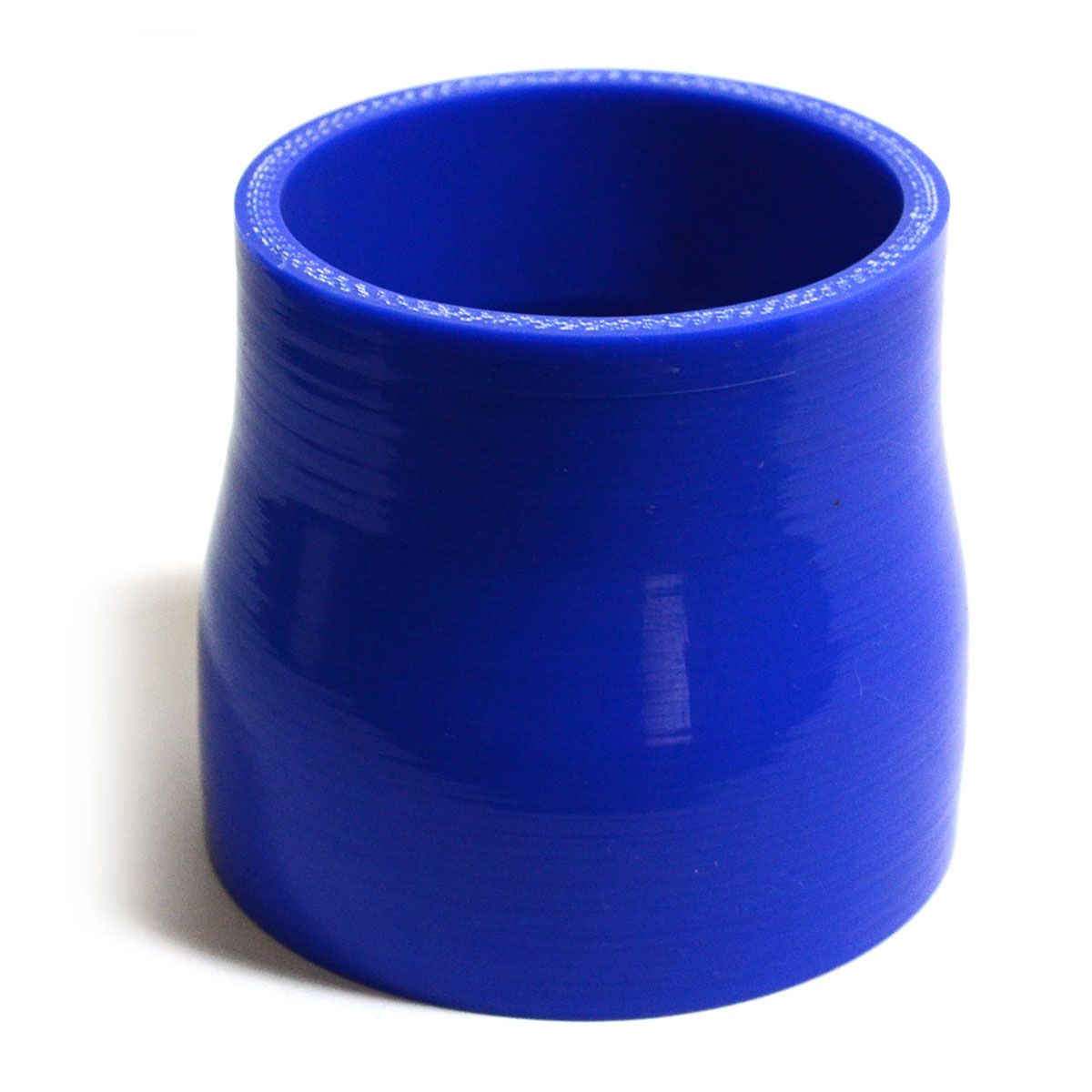 Straight 4 Ply Silicone Reducer 70mm x 76mm x 76mm Blue