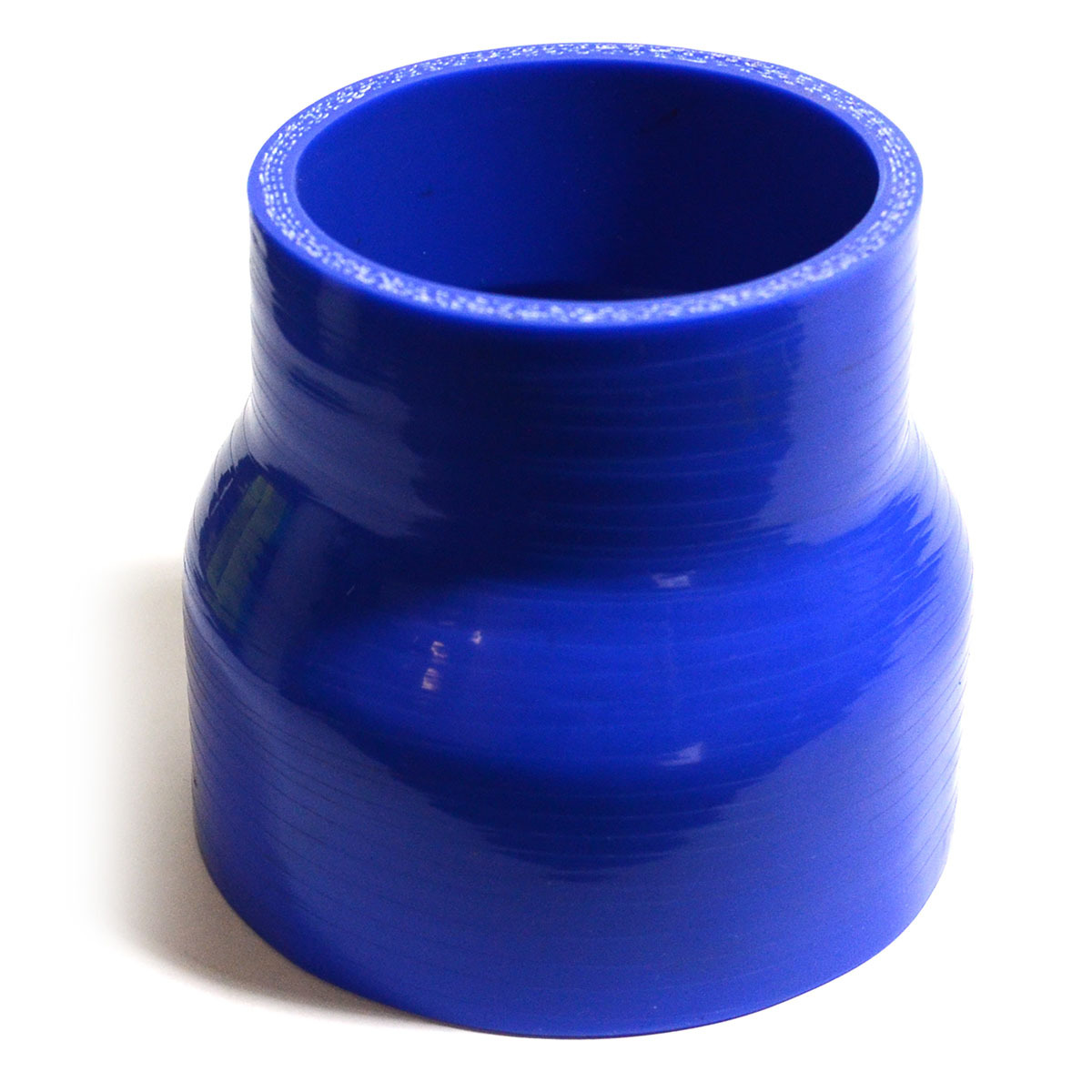 Straight 4 Ply Silicone Reducer 82mm x 102mm x 102mm Blue