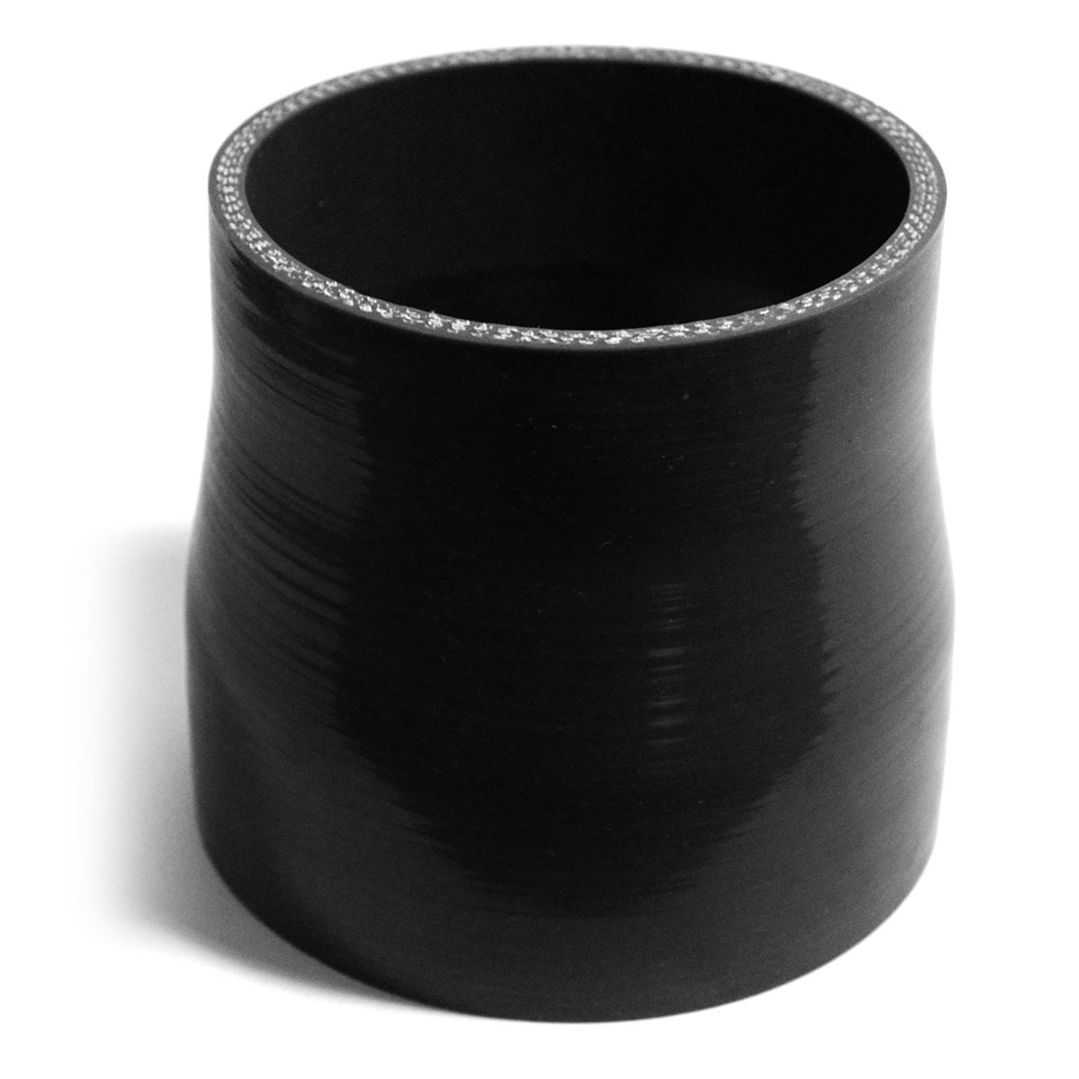 Straight 4 Ply Silicone Reducer 89mm x 102mm x 102mm Black