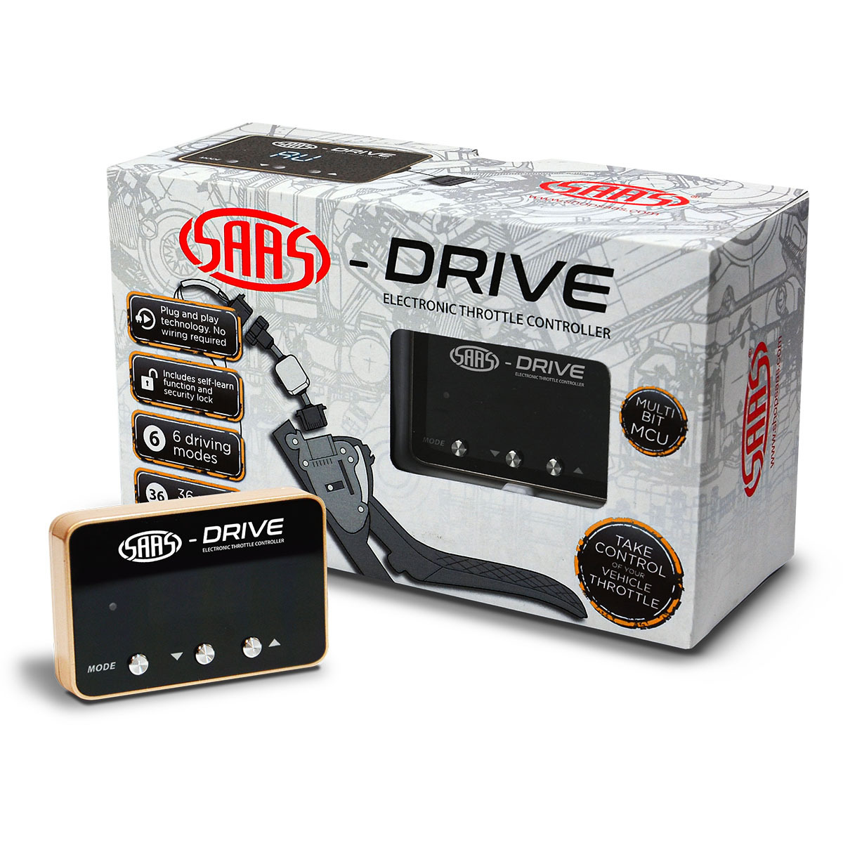 SAAS-Drive Ford F150 Raptor 2010 - 2014 Throttle Controller 