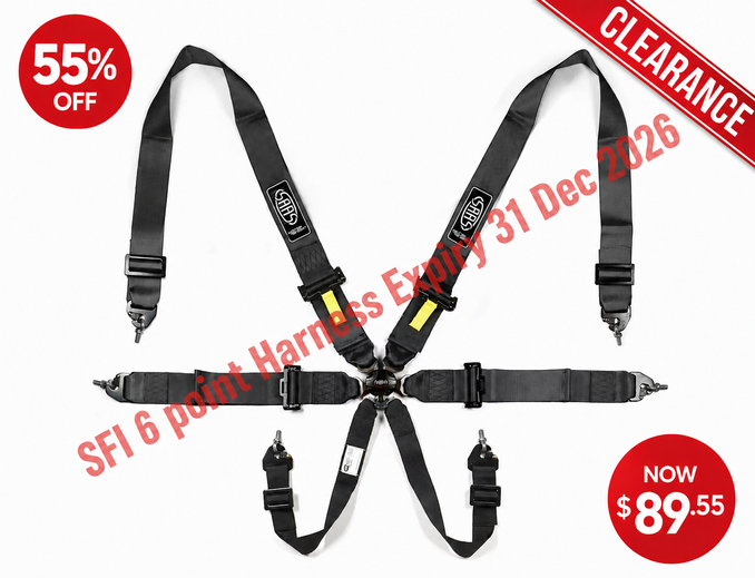 SFI Rated 6 Point Harness