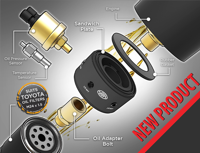Toyota Diesel Oil Filter Sandwich Plate Kits