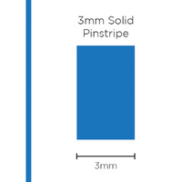 Pinstripe Solid Medium Blue 3mm x 10mt