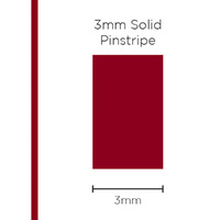 Pinstripe Solid Burgundy 3mm x 10mt
