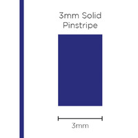 Pinstripe Solid Dark Blue 3mm x 10mt