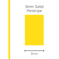 Pinstripe Solid Yellow 3mm x 10m