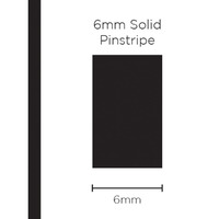 Pinstripe Solid Black 6mm x 10m