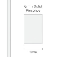 Pinstripe Solid White 6mm x 10mt