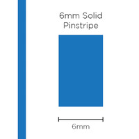 Pinstripe Solid Medium Blue 6mm x 10mt