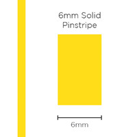 Pinstripe Solid Yellow 6mm x 10mt