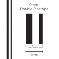 Pinstripe Double Black 9mm x 10m