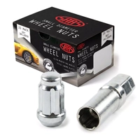 Wheel Nuts S/D 6 Spline 12x1.50 Chrome 20Pk Incl Key