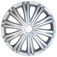 NLA Sunburst 15" Silver Wheel Cover Set