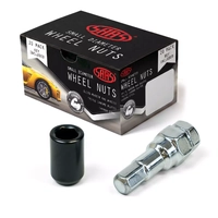 Wheel Nuts Internal Hex 12x1.50 Black 20Pk Incl Key